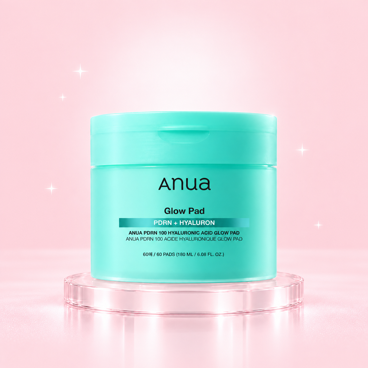 Anua PDRN 100 Hyaluronic Acid Glow Pads – 60 Pads