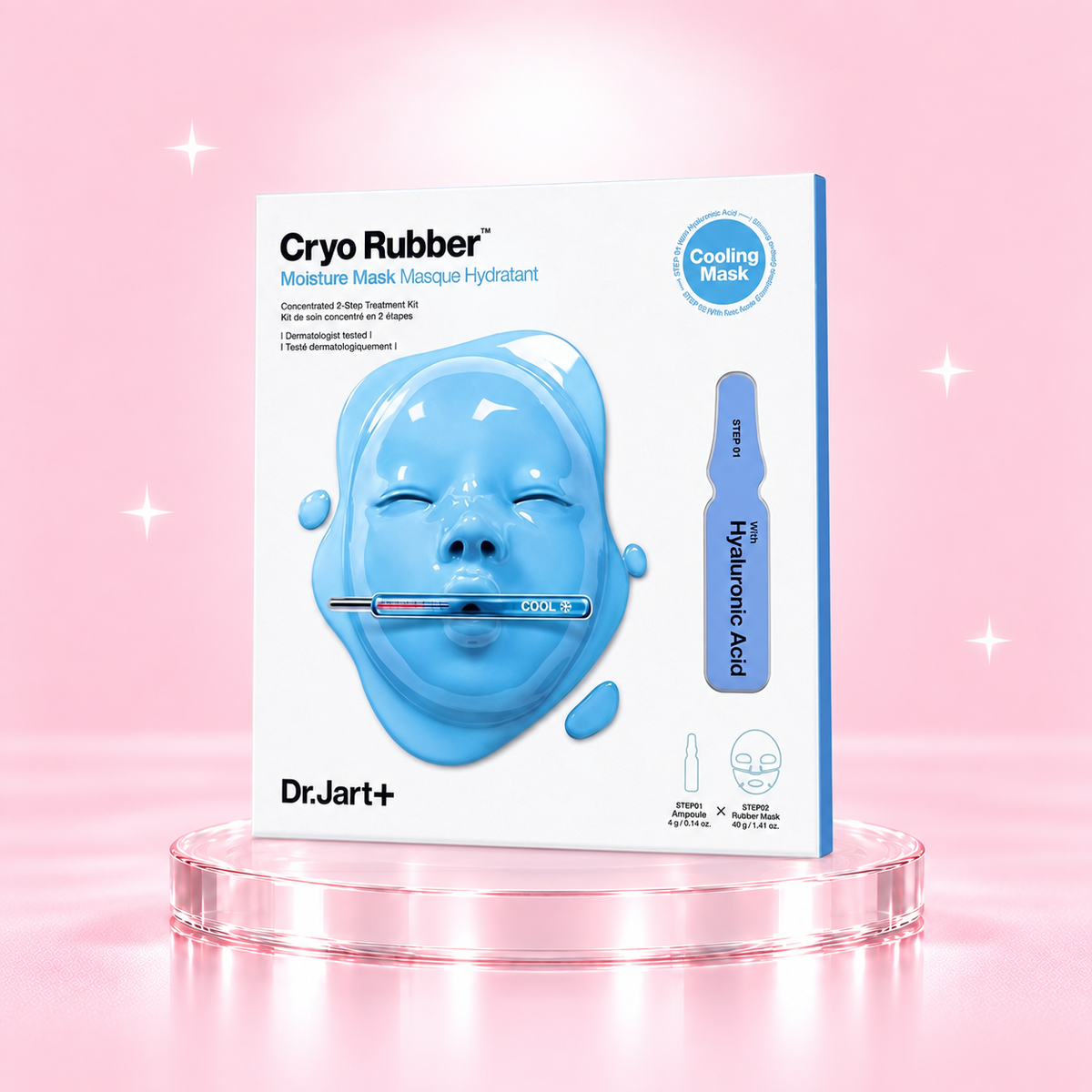 Dr. Jart+ Cryo Rubber Moisture Mask with Hyaluronic Acid – 1 Treatment